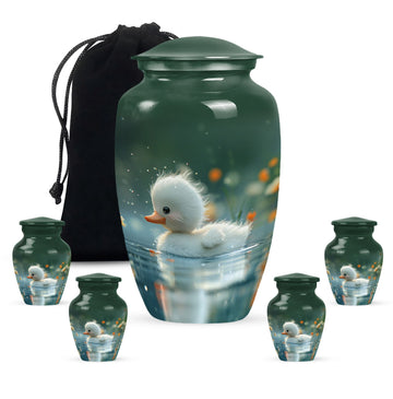 Large Urn With 4 Keepsake Urn