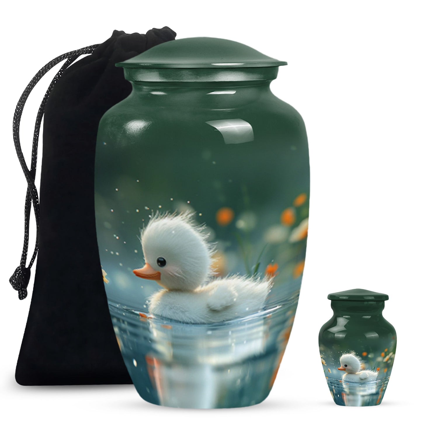 Personalized Bird Memorial Urn for Women - 10-inch, 200 cu in - Yatskia