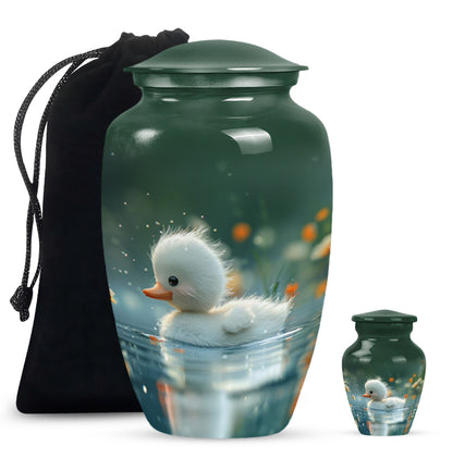 Personalized Bird Memorial Urn for Women - 10-inch, 200 cu in - Yatskia