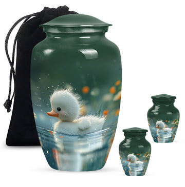 Large Urn With 2 Keepsake Urn