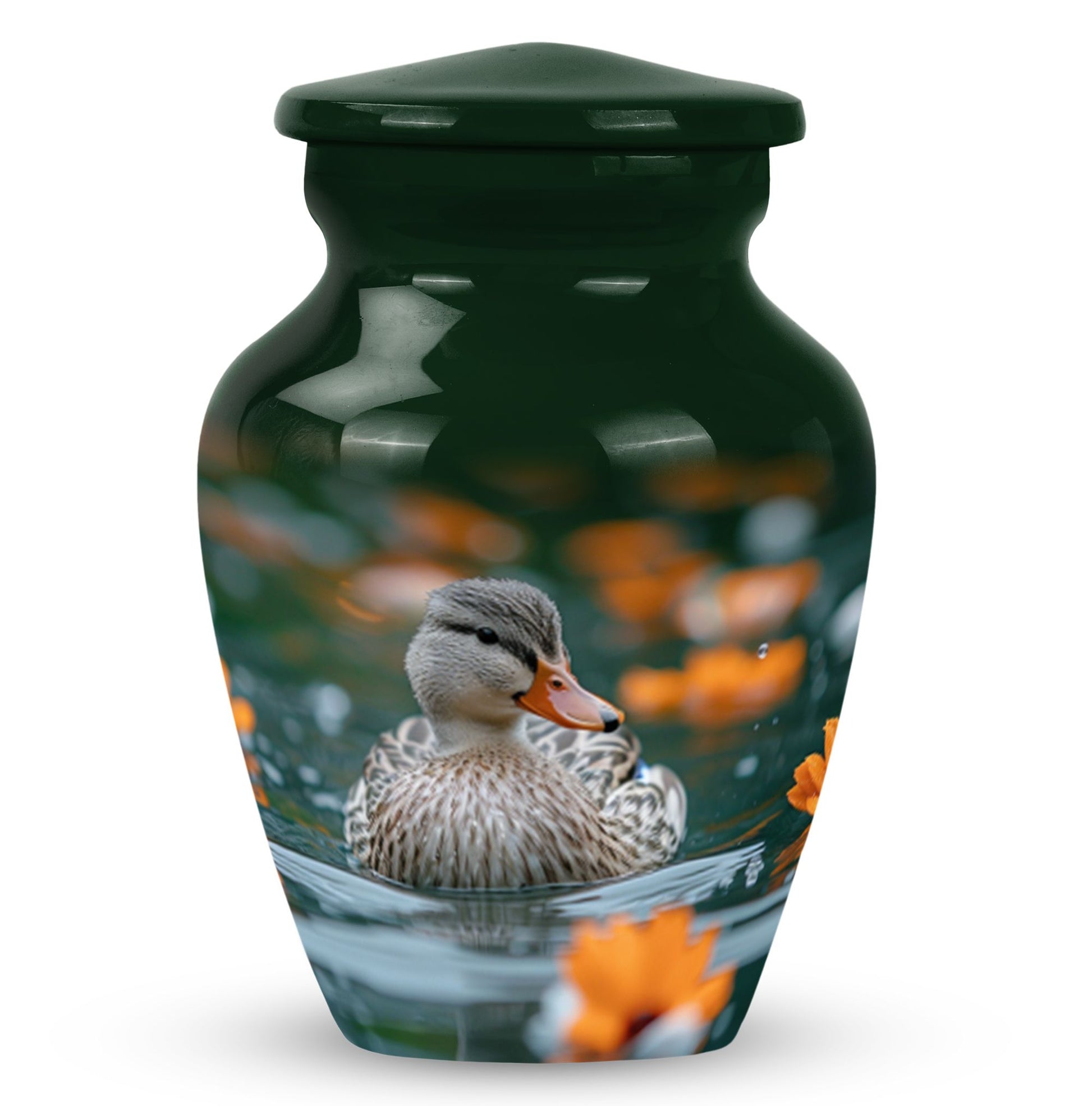 Duck Urn Memorial For Women - Funeral Cremation Urn For Ashes