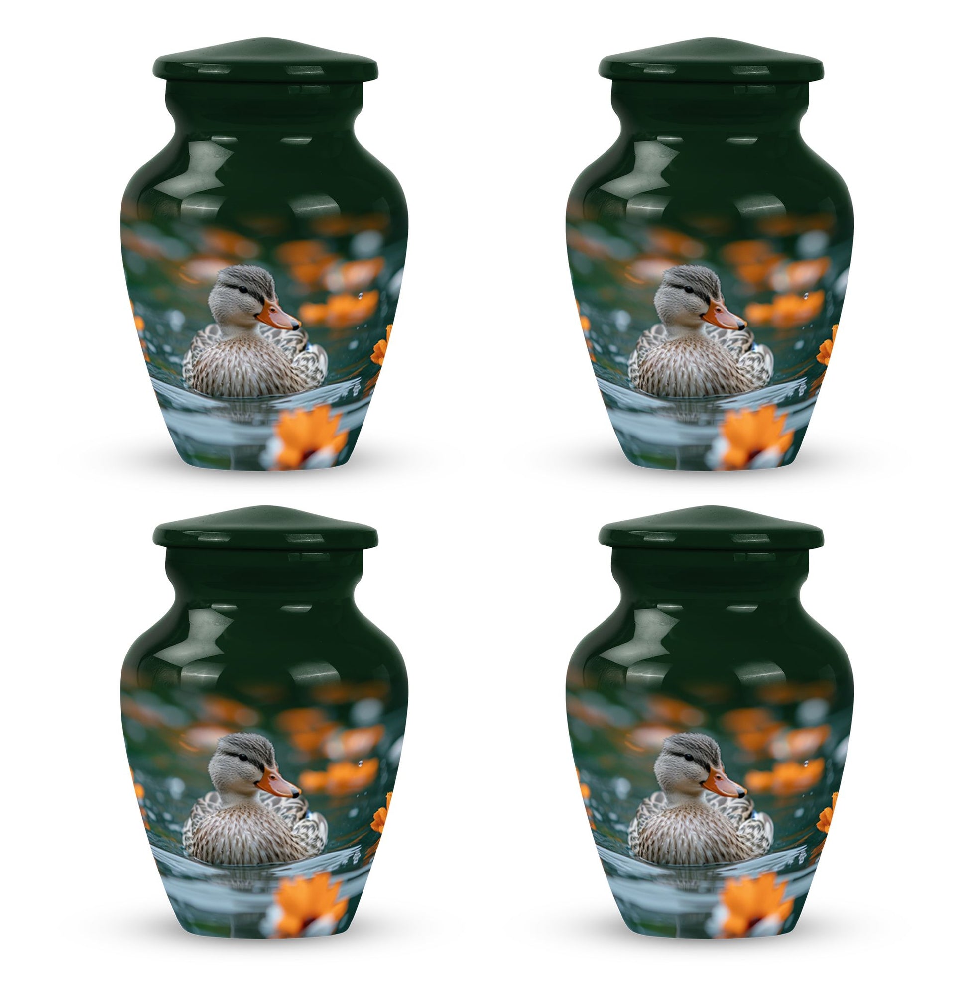 Duck Urn Memorial For Women - Funeral Cremation Urn For Ashes