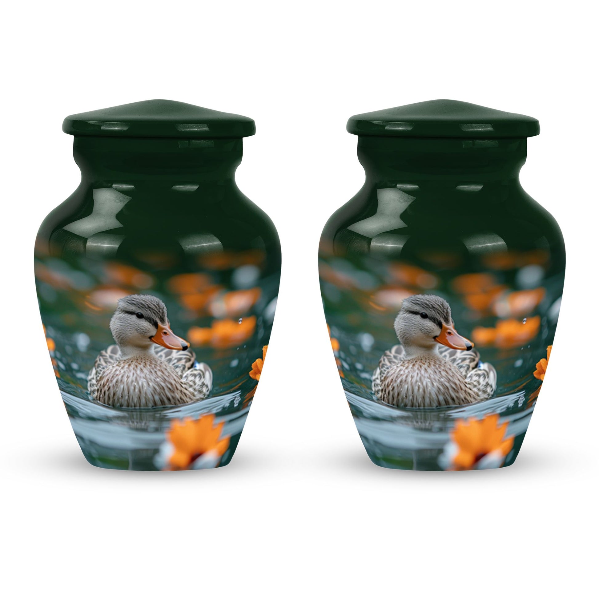 Duck Urn Memorial For Women - Funeral Cremation Urn For Ashes