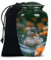 Duck Urn Memorial For Women - Funeral Cremation Urn For Ashes