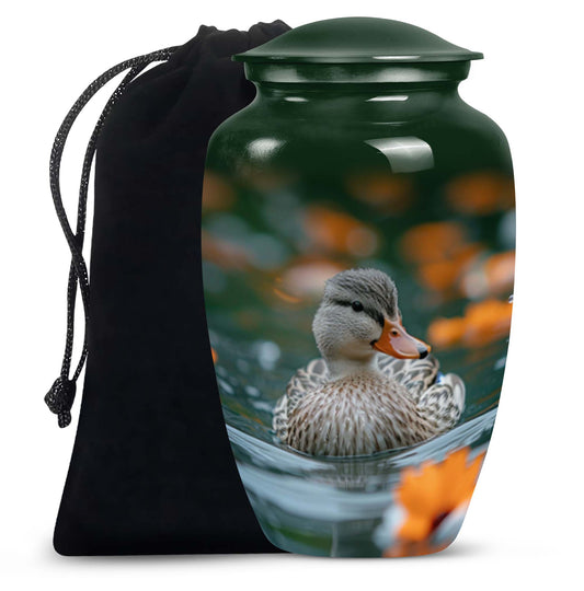 Duck Urn Memorial For Women - Funeral Cremation Urn For Ashes