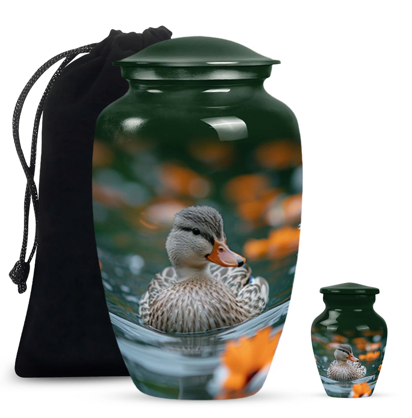 Personalized Bird Cremation Urn for Women - 10-inch, 200 cu in - Yatskia