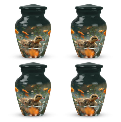 Personalized Flower Memorial Urn for Women - 10-inch, 200 cu in - Yatskia