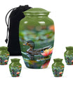 Duck Funeral Urn For Ashes - Green Cremation Urn For Men & Women