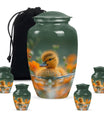 Golden Duckling Memorial Urn Set - Duck Cremation Urn For Ashes