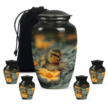 Large Urn With 4 Keepsake Urn