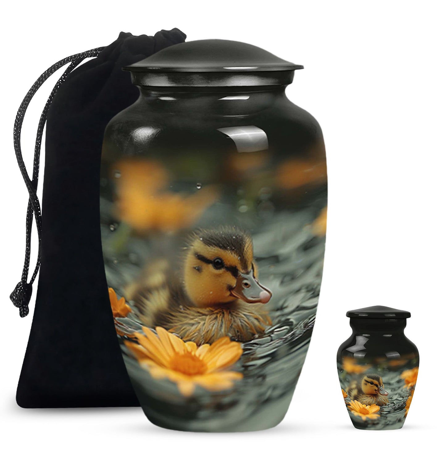 Personalized Bird Memorial Urn for Human Ashes - 10-inch, 200 cu in - Yatskia