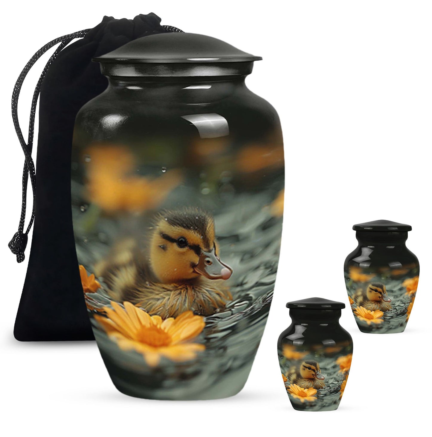 Personalized Bird Memorial Urn for Human Ashes - 10-inch, 200 cu in - Yatskia