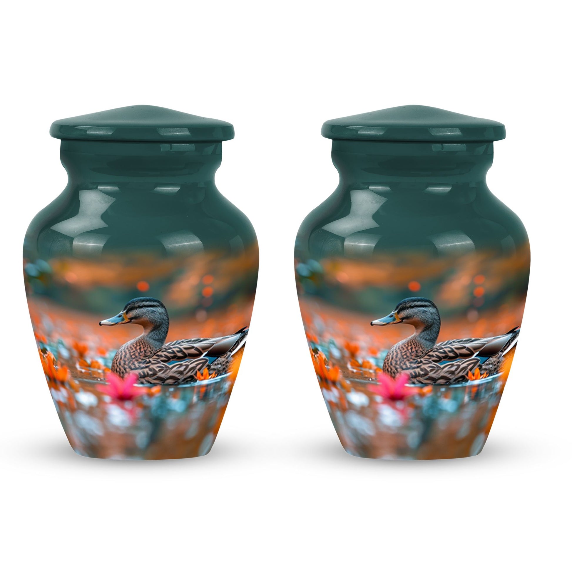 Duck Cremation Ashes Memorial Urn - Funeral Urn For Men & Women