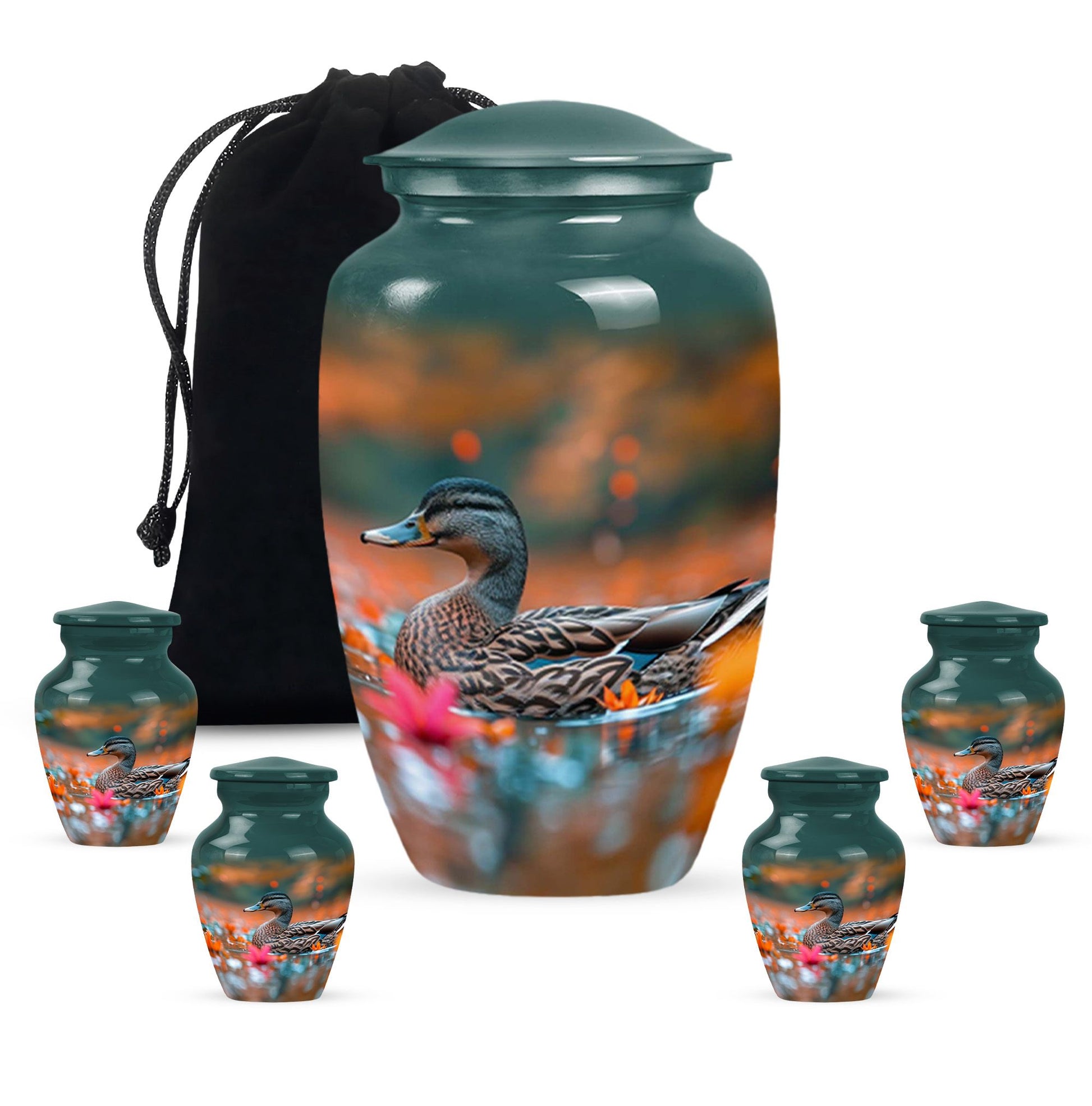 Duck Cremation Ashes Memorial Urn - Funeral Urn For Men & Women