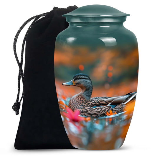 Duck Urn For Ashes For Men - Duck Large Urns For Human Ashes Adult Male