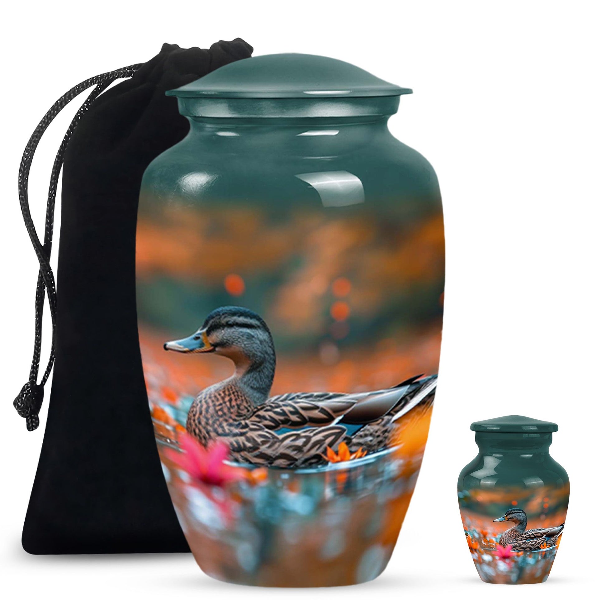 Duck Cremation Ashes Memorial Urn - Funeral Urn For Men & Women