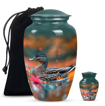 Personalized Bird Cremation Urn for Men & Women - 10-inch, 200 cu in - Yatskia