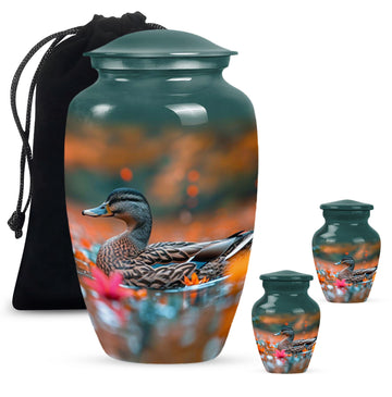 Large Urn With 2 Keepsake Urn