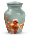 Baby Duck Memorial Urn Combo Set - Large And Keepsake Ashes Urn