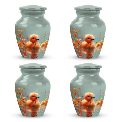Personalized Flower Keepsake Urn for Human Ashes - 10-inch, 200 cu in - Yatskia