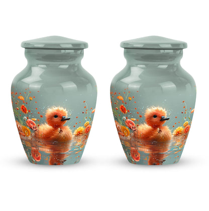 Personalized Flower Keepsake Urn for Human Ashes - 10-inch, 200 cu in - Yatskia