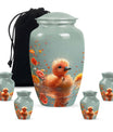 Baby Duck Memorial Urn Combo Set - Large And Keepsake Ashes Urn