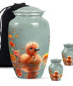 Baby Duck Memorial Urn Combo Set - Large And Keepsake Ashes Urn