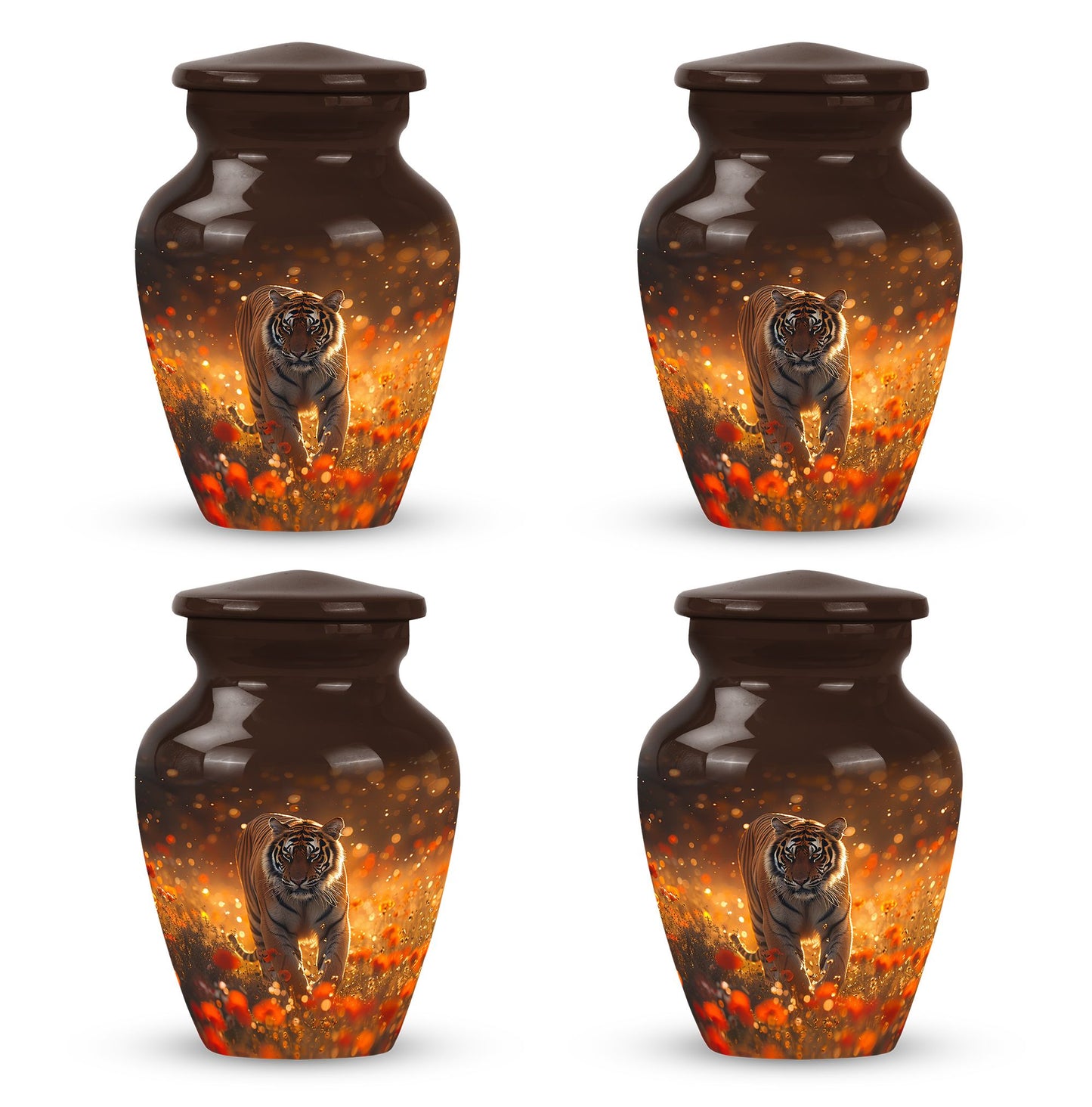 Personalized Tiger Cremation Urn for Human Ashes - 10-inch, 200 cu in - Yatskia