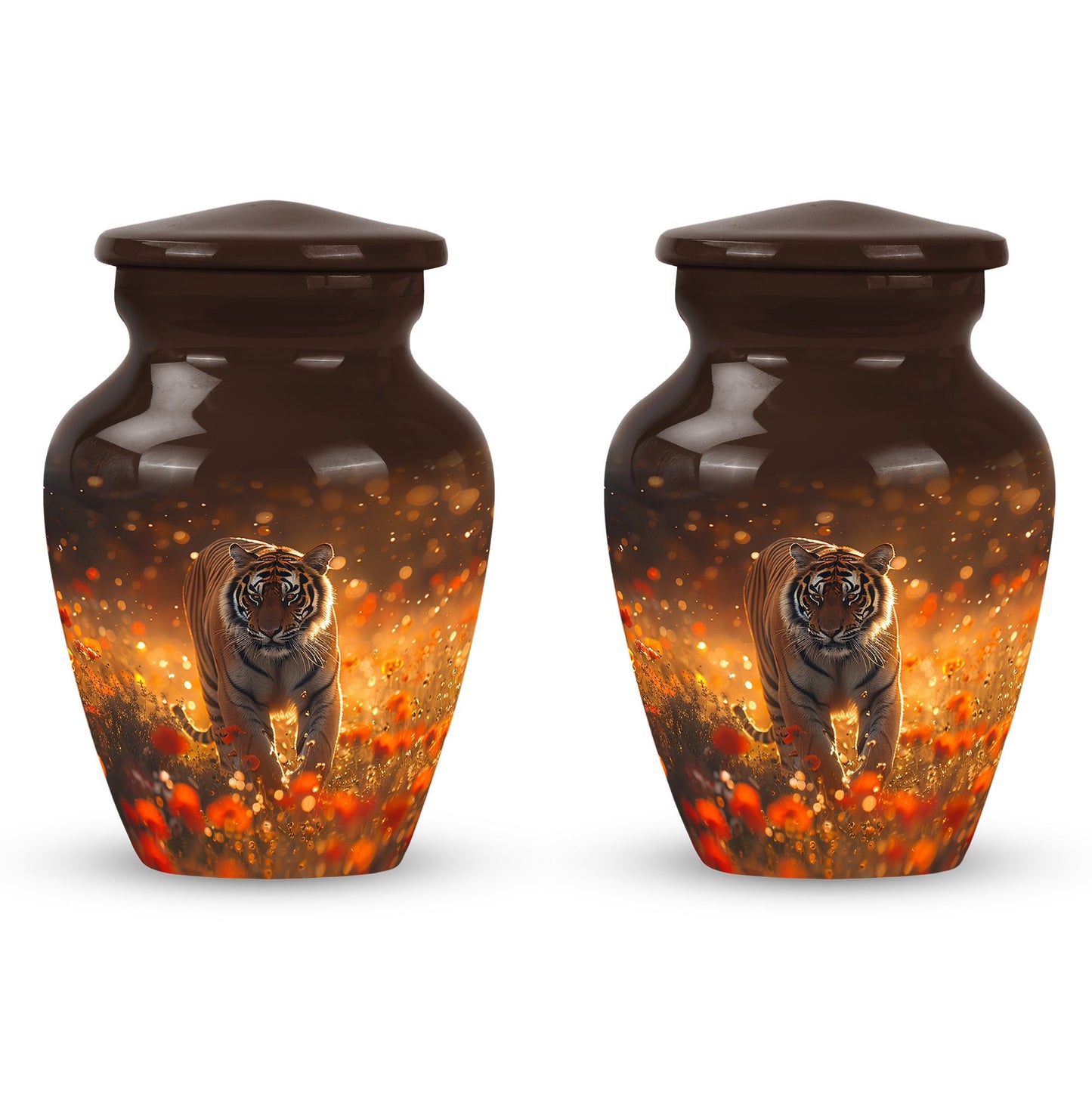 Personalized Tiger Cremation Urn for Human Ashes - 10-inch, 200 cu in - Yatskia