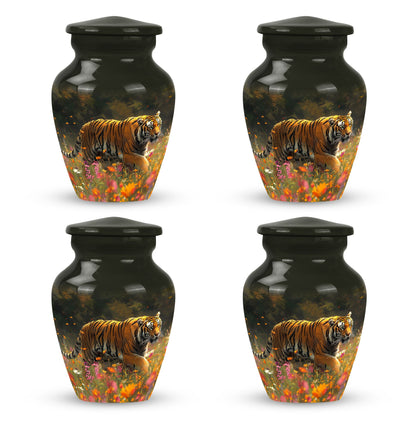 Personalized Tiger Keepsake Urn for Human Ashes - 10-inch, 200 cu in - Yatskia