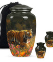 Bengal Tiger Urn Combo Set  - Large & Keepsake Urn Set For Funeral