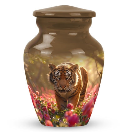 Personalized Tiger Cremation Urn for Human Ashes - 10-inch, 200 cu in - Yatskia