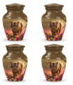 Tiger Memorial Urn For Ashes - Pink Flowers Garden Cremation Urn
