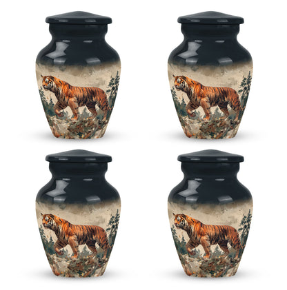 Personalized Tiger Cremation Urn for Adults - 10-inch, 200 cu in - Yatskia