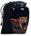 Tiger Cremation Urn for Ashes – Majestic Wildlife Funeral Urn For Ashes