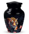 Hungry Black Tiger Cremation Urn - Burial Urn For Ashes