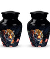 Hungry Black Tiger Cremation Urn - Burial Urn For Ashes