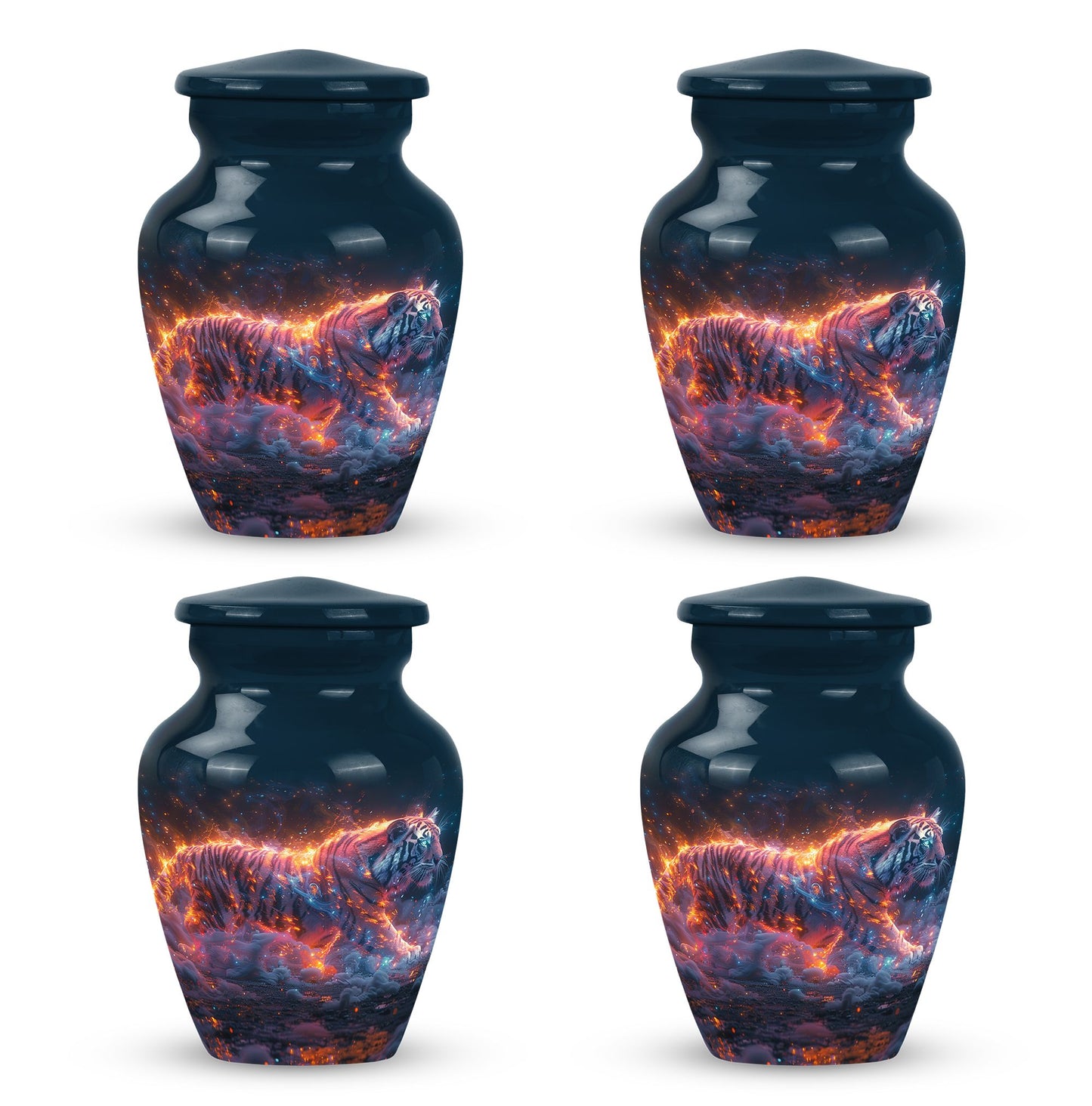 Personalized Tiger Cremation Urn for Adult - 10-inch, 200 cu in - Yatskia