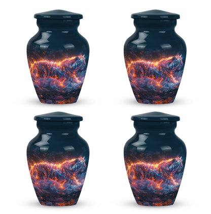 Personalized Tiger Cremation Urn for Adult - 10-inch, 200 cu in - Yatskia