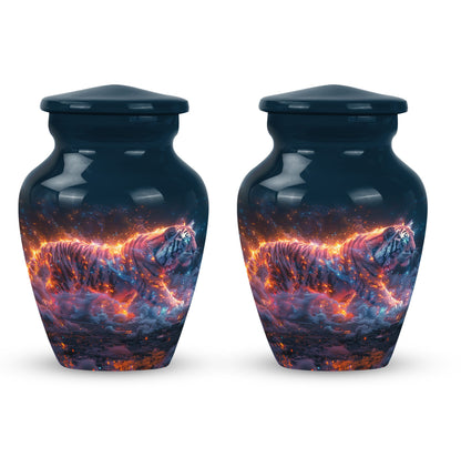 Personalized Tiger Cremation Urn for Adult - 10-inch, 200 cu in - Yatskia