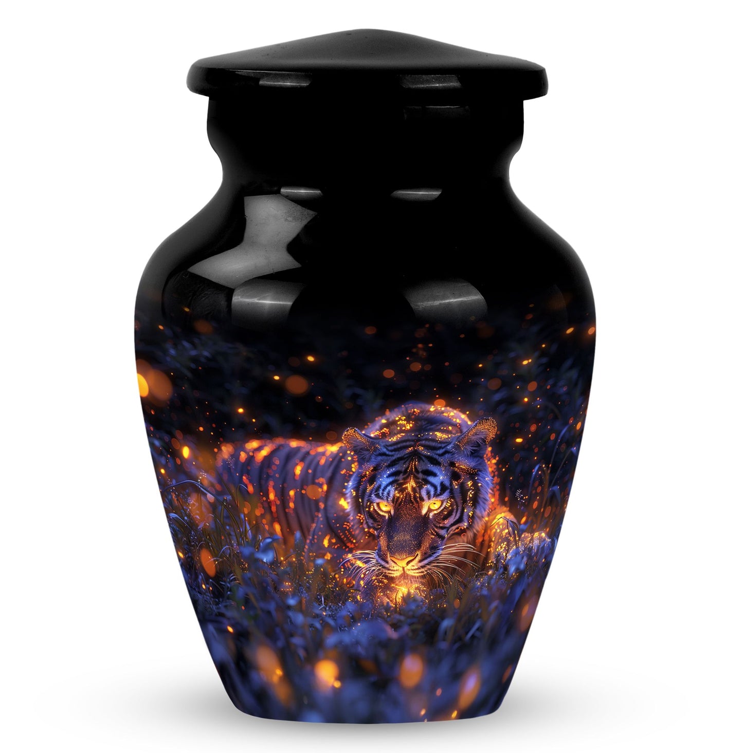 Personalized Tiger Cremation Urn for Mom - 10-inch, 200 cu in - Yatskia