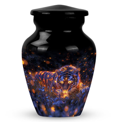 Personalized Tiger Cremation Urn for Mom - 10-inch, 200 cu in - Yatskia