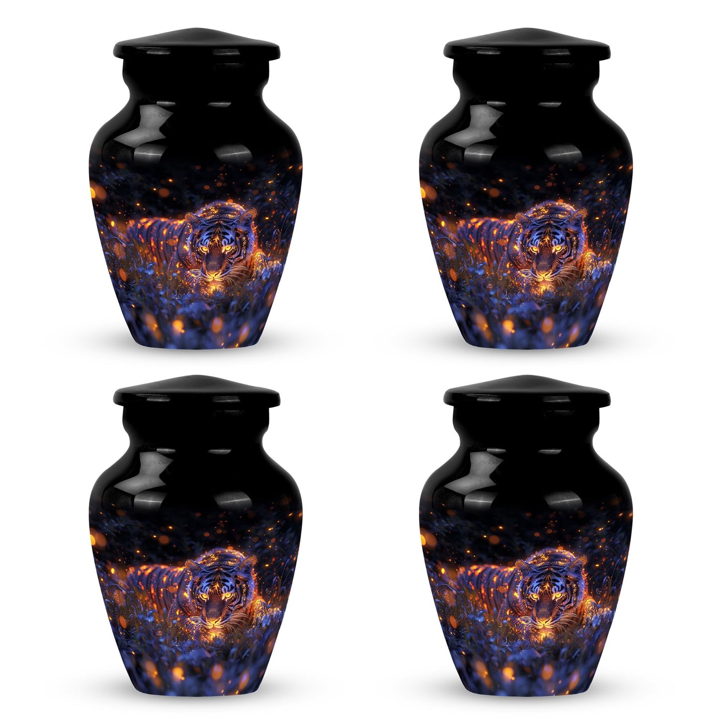 Personalized Tiger Cremation Urn for Mom - 10-inch, 200 cu in - Yatskia