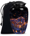Tiger Cremation Urn for Human Ashes - Memorial Urn for Mom and Dad