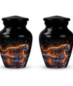 Tiger Cremation Urn - Artistic Black Decorative Urn For Hunan Ashes