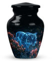 Glow Tiger Cremation Urn for Ashes - Elegant Memorial Keepsake For Ashes