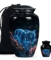 Glow Tiger Cremation Urn for Ashes - Elegant Memorial Keepsake For Ashes