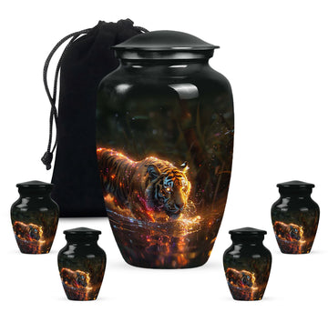 Large Urn With 4 Keepsake Urn