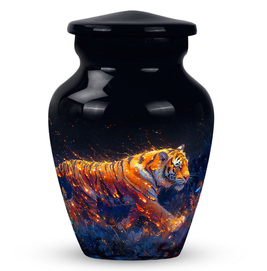 Personalized Tiger Cremation Urn for Mom - 10-inch, 200 cu in - Yatskia