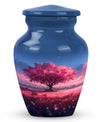 Tree of Life Urn for Human Ashes - Pink Cherry Blossom Design